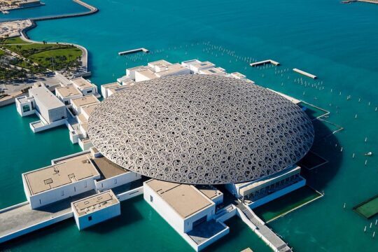 Louvre Museum Abu Dhabi Aerial View