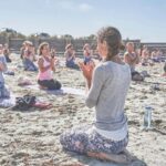 Yoga on the beach